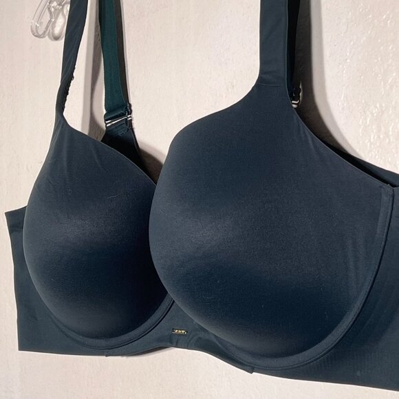 Lane Bryant Cacique Lightly Lined Balconette Bra 48DD Deep Green Adj Straps - Picture 5 of 16